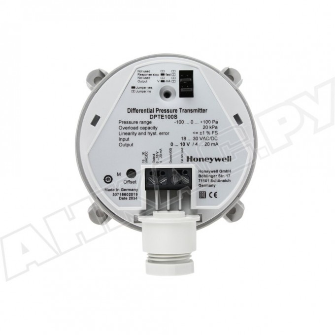 Датчик дифференциального давления для воздуха HONEYWELL DPTE100SD