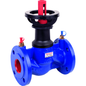 Фланцевый запорно-балансировочный клапан HONEYWELL V6000D0150A с измерительными ниппелями SafeCone(R) PN16, Ду 150, Kvs 372