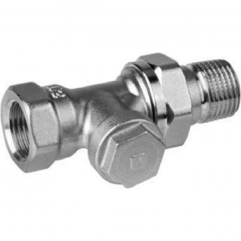 Вентиль для радиатора HONEYWELL HOME V2420D0020 1/2 прямой, нижний, никелированная бронза, конус, Kvs 1.45